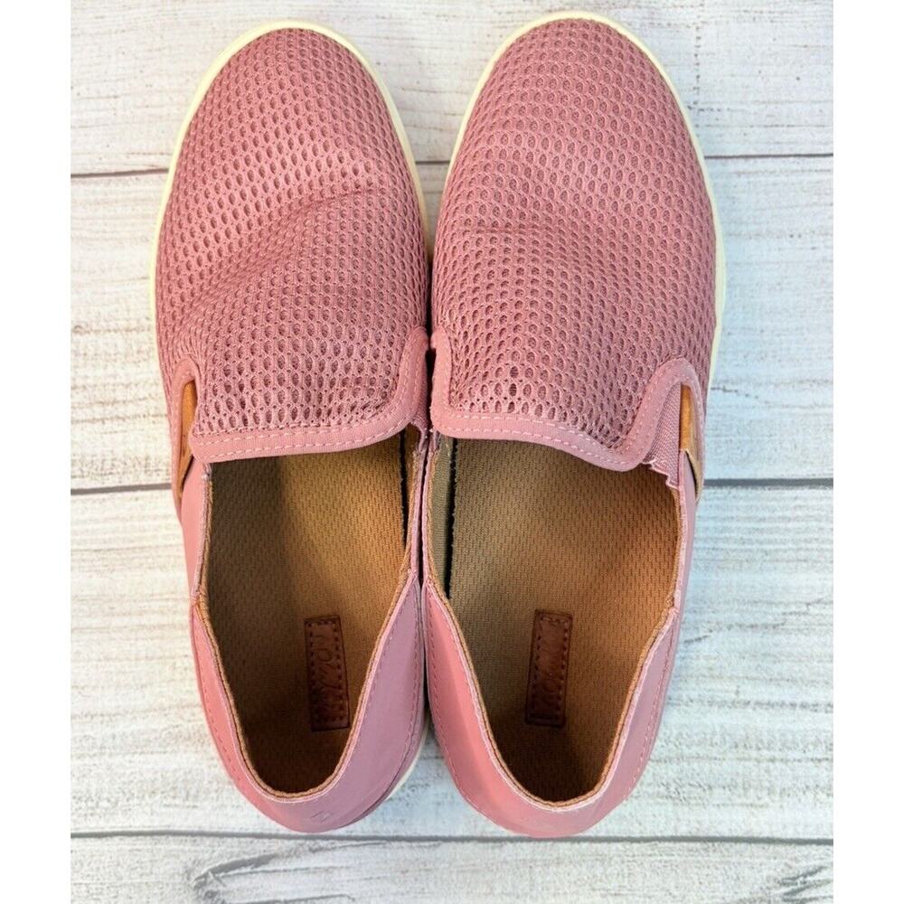 Olukai Pehuea Women's Knit Loafers Comfort Slip On Shoes Rose Pink Size 9 - Picture 7 of 9
